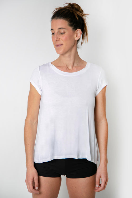 Blusa cruzada espalda manga corta