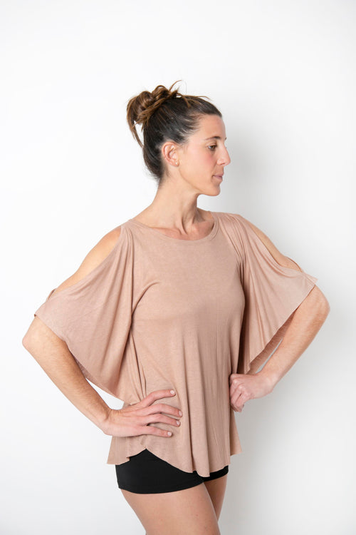 Blusa circular hombros abiertos